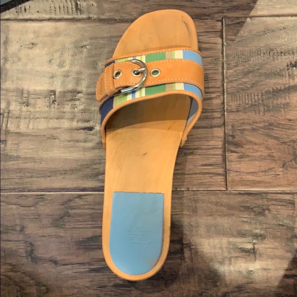 Ella Stripe buckled sandal